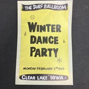 The Surf Ballroom Winter Dance Party Feb. 2, 1959 Last Show Buddy Holly AAA2986